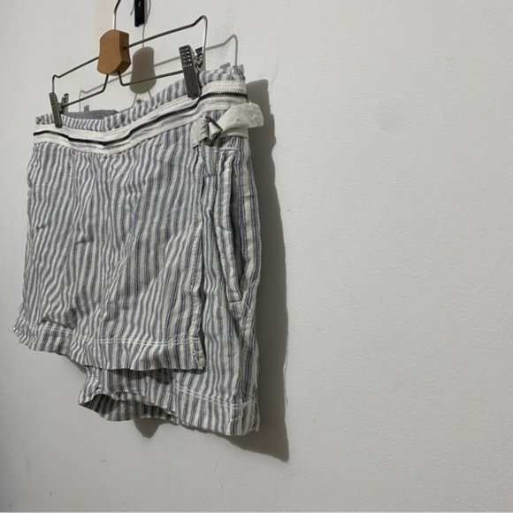 Anthropologie Marrakech Striped Zipper Waist Blue, White & Grey Skort Size 31 - Picture 2 of 12
